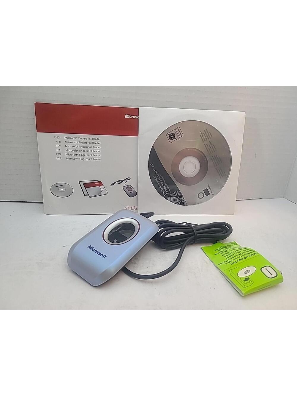 Microsoft Fingerprint Reader Windows With Software Start Up Guide Model 1033 New